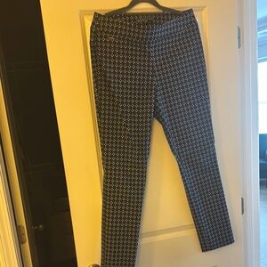 Women's Limited Black, Blue, and White Patterned Pants